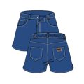 Short de bain bleu jean
