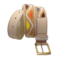 Ceinture perles multicolor blanc